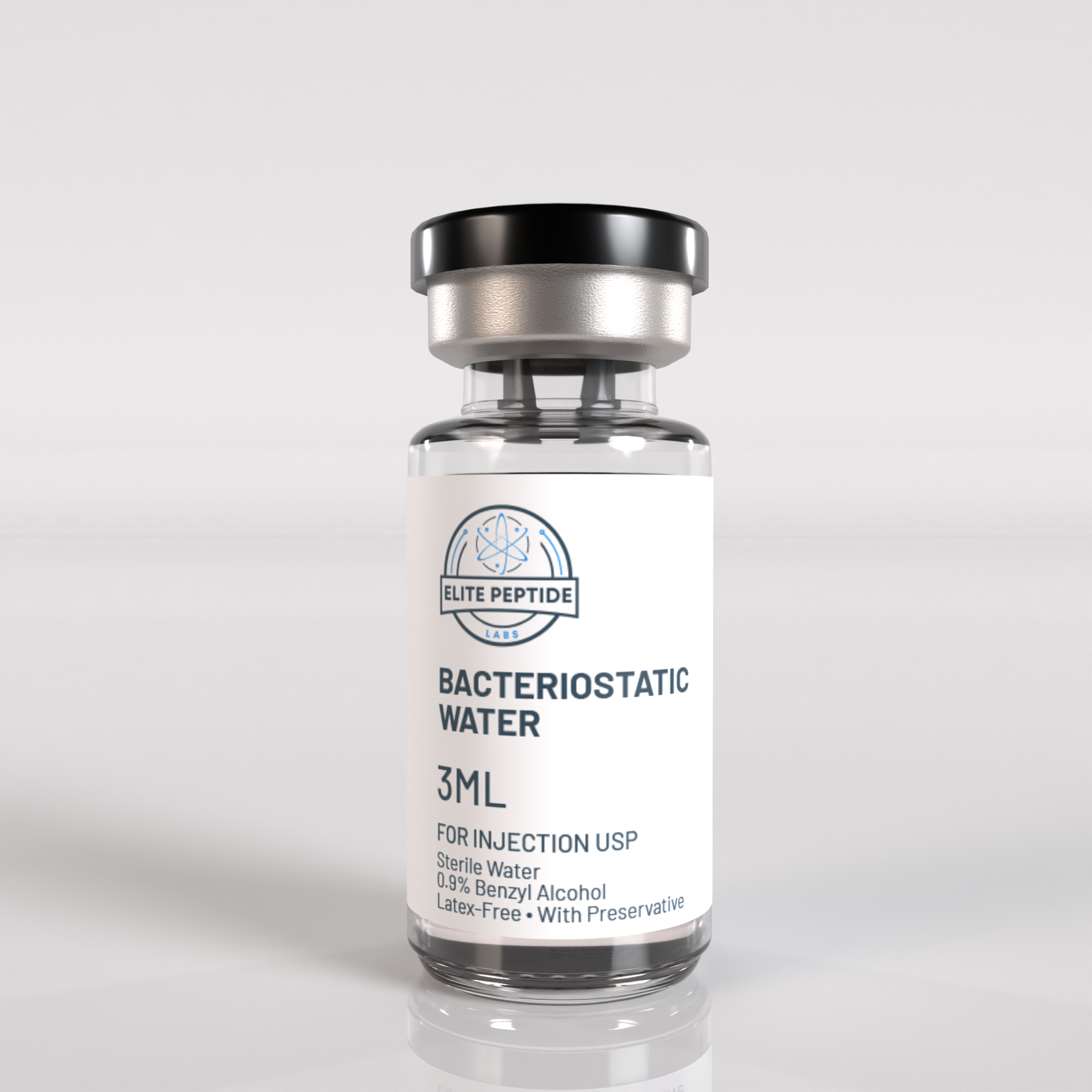 Elite Peptide Labs bacteriostatic water vial