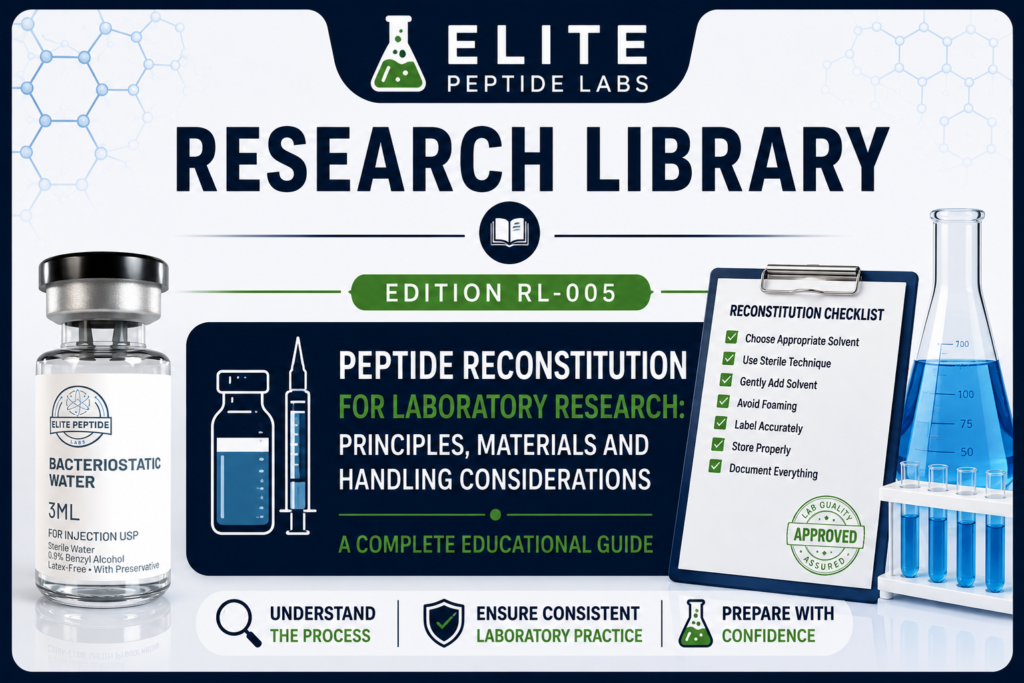 Elite Peptide Labs Research Library RL-005 Complete Guide to Peptide Reconstitution