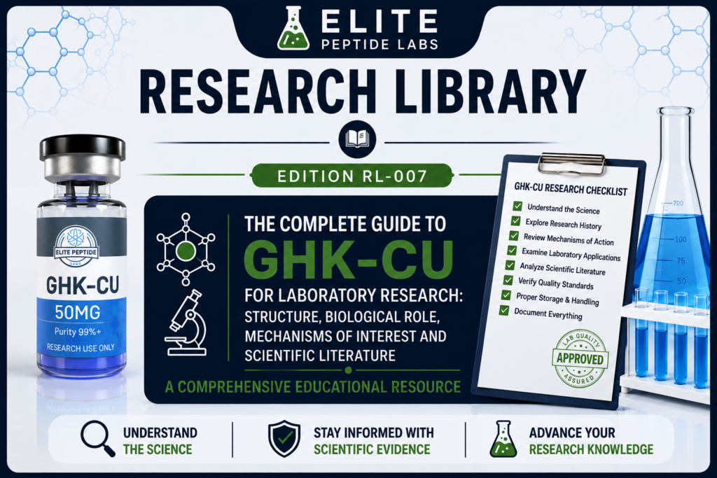GHK-Cu Research Guide cover infographic