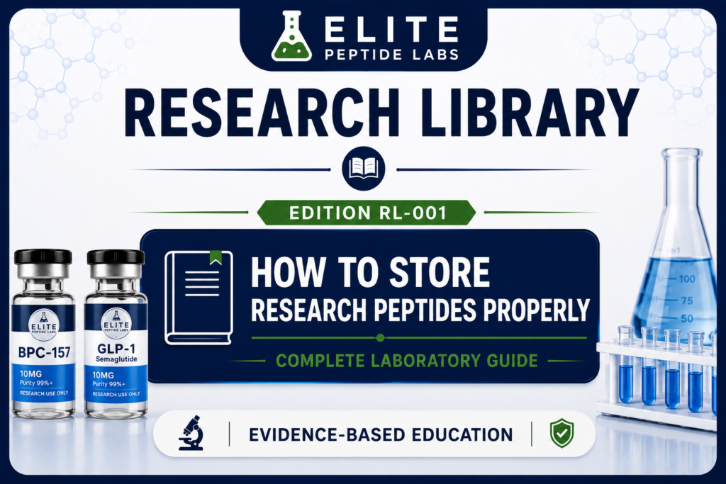 How to store research peptides properly